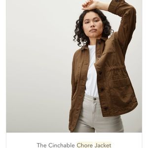Everlane, cinchable chore jacket